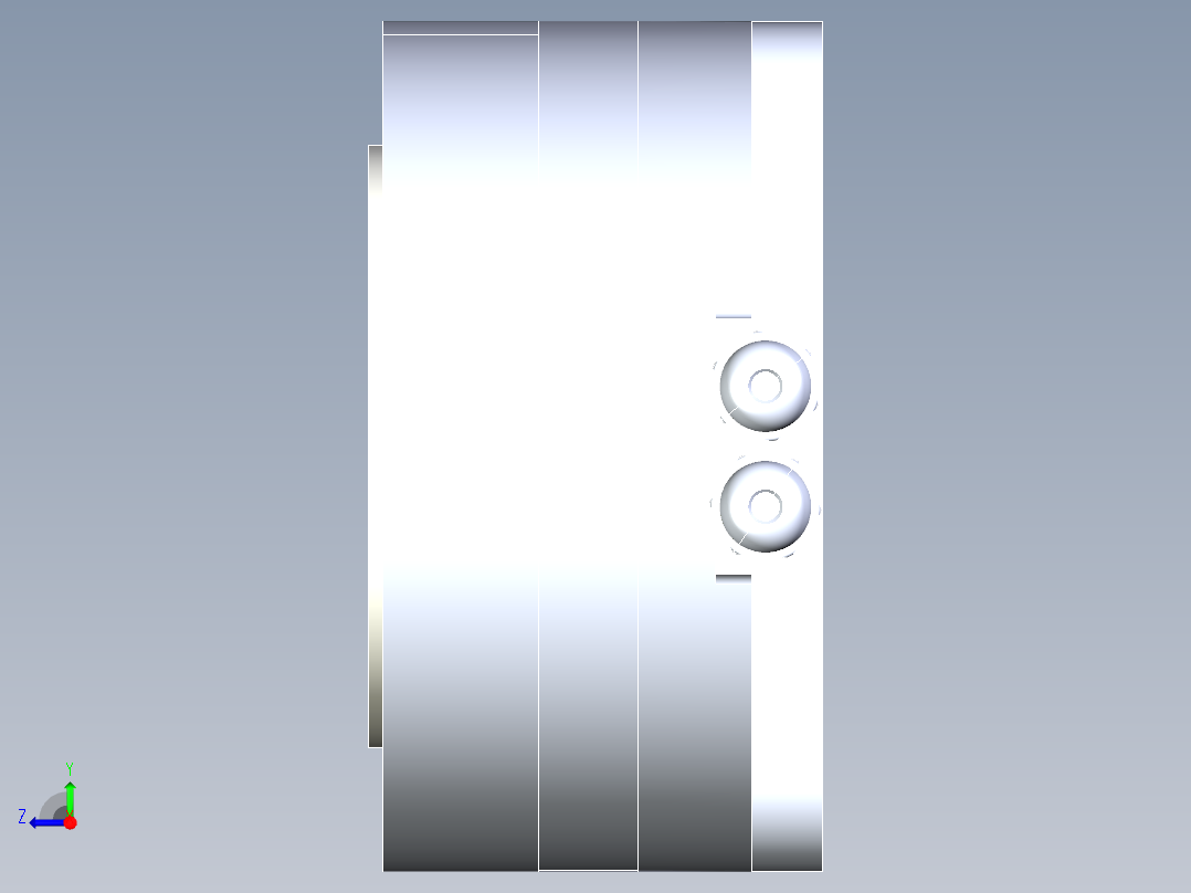 120-009直驱电机右视图