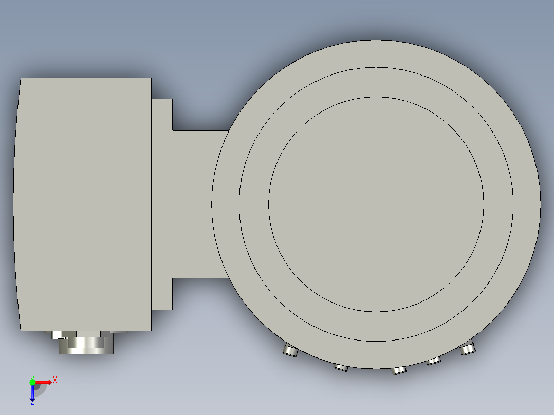 磁悬浮分子泵_TURBOVAC MAG W300 iP 100 ISO-K俯视图