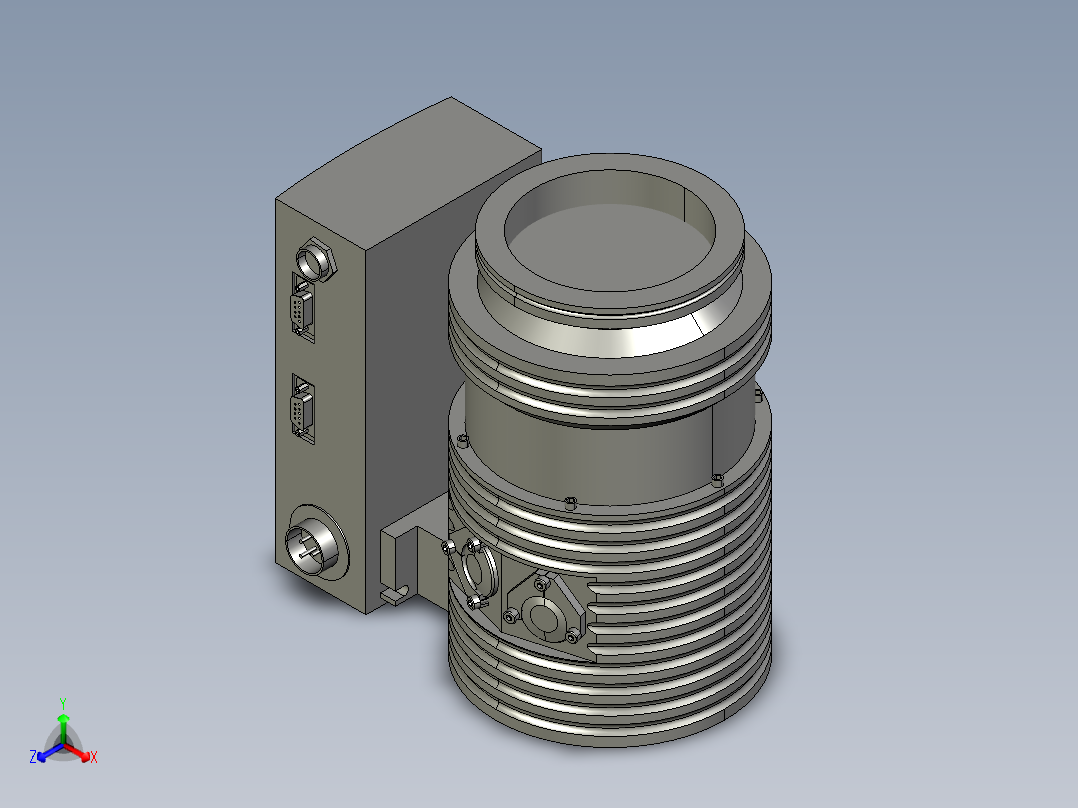 磁悬浮分子泵_TURBOVAC MAG W300 iP 100 ISO-K正等轴测图