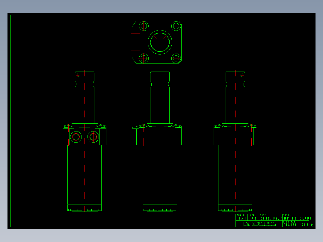 KOSMEKTLA2501-2BR-Q多系列多零件图纸模型
