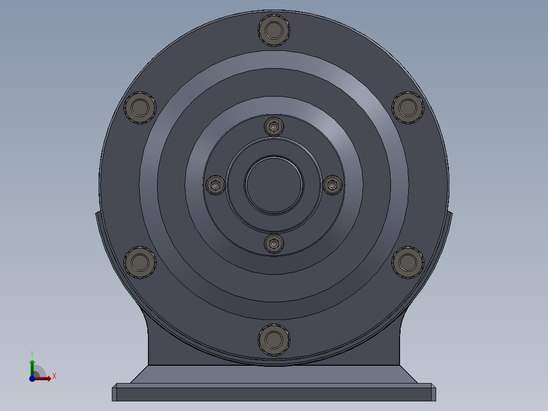 行星齿轮前视图