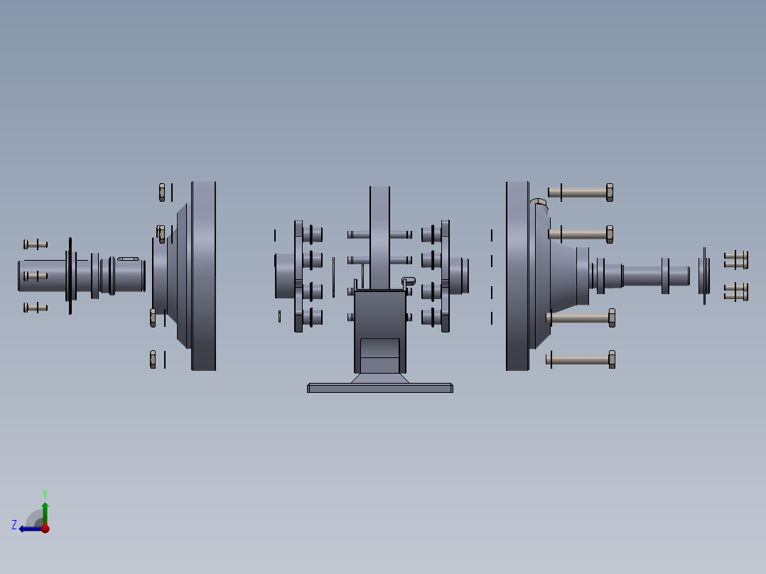 行星齿轮右视图