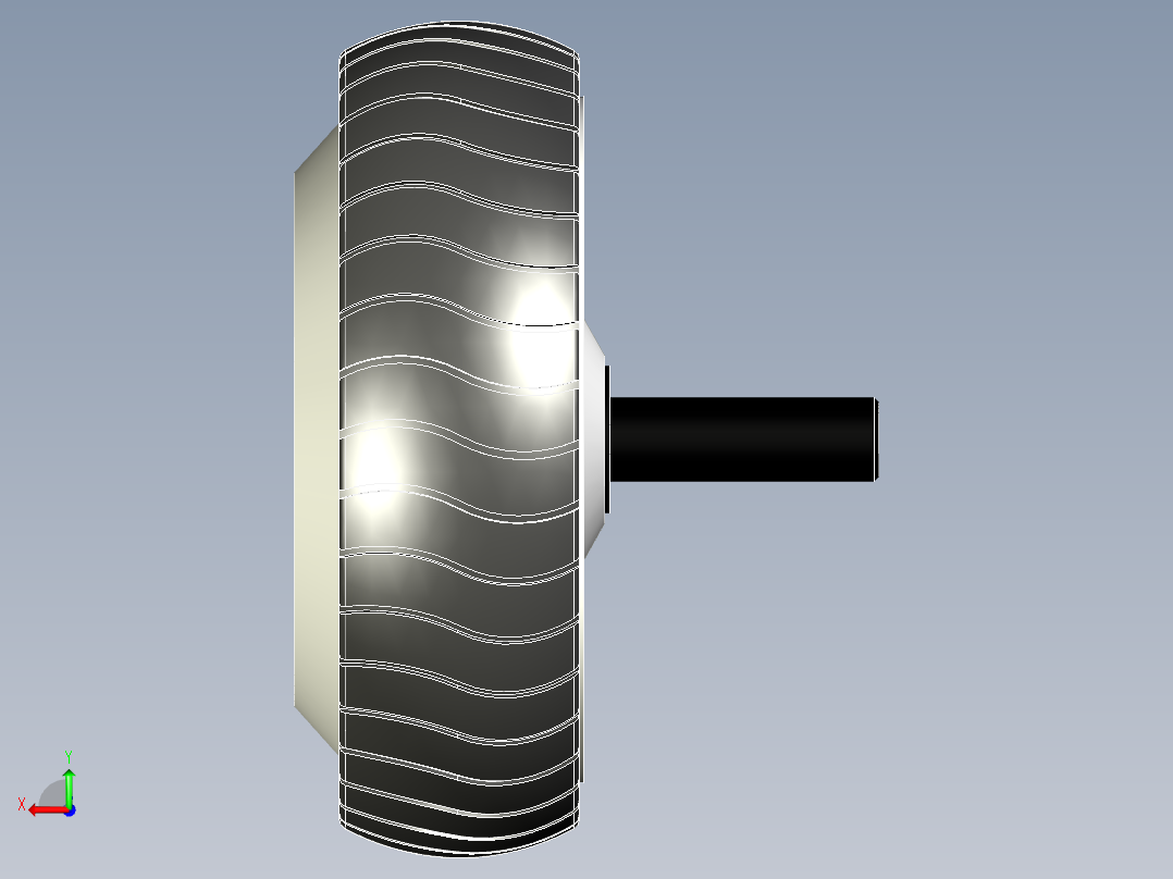 悬浮滑板轮6.5 英寸BLDC 电机--IGS STP X_T后视图