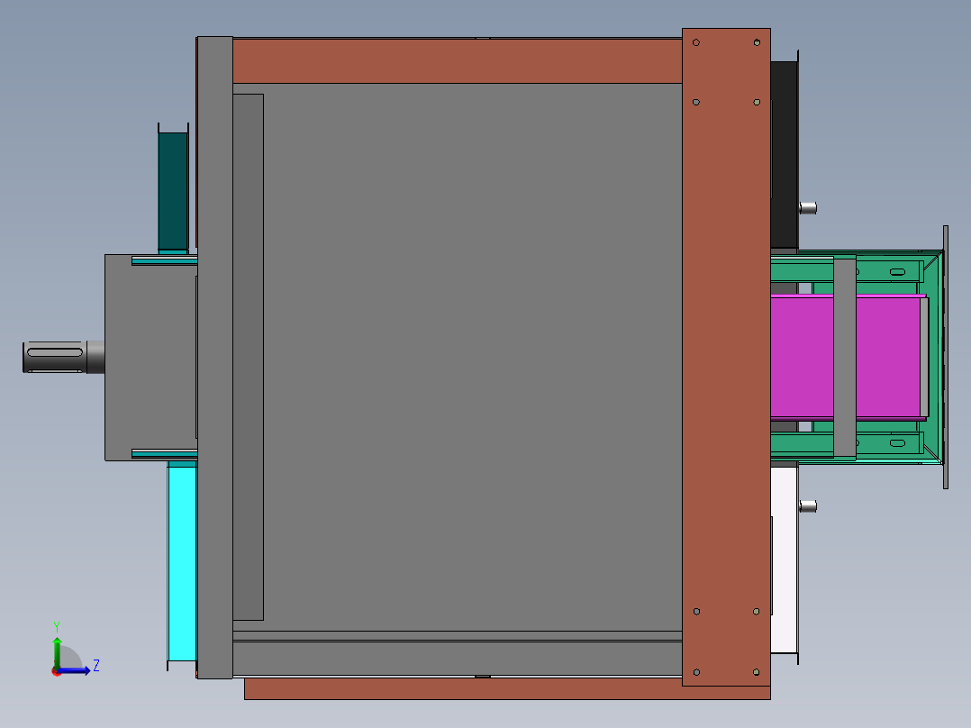 沥青搅拌设备sw18左视图