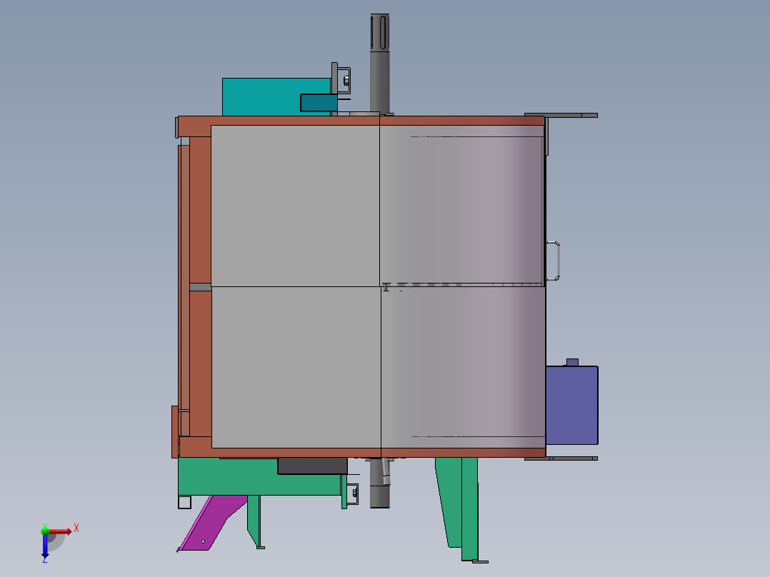 沥青搅拌设备sw18俯视图