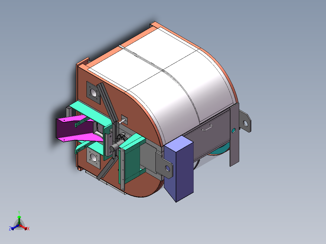 沥青搅拌设备sw18正等轴测图