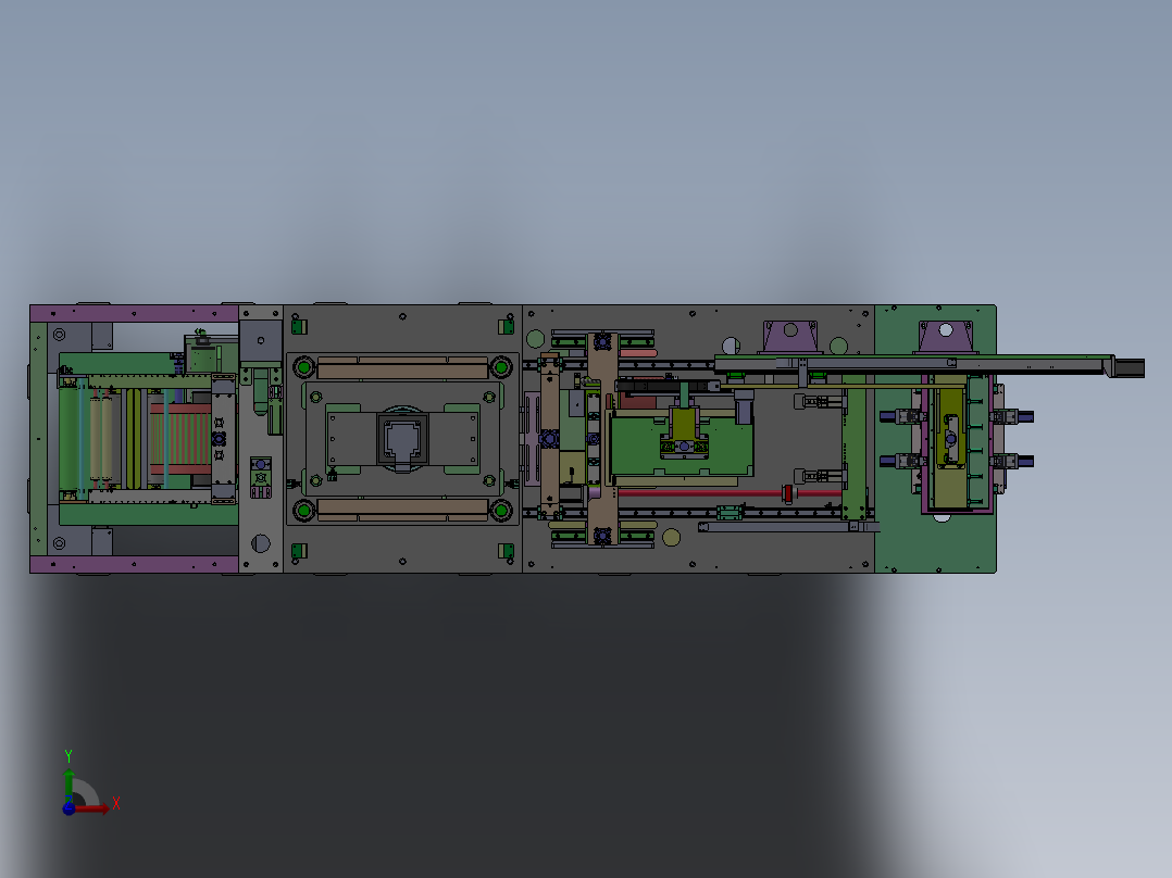 电芯铝塑膜冲坑机sw14前视图