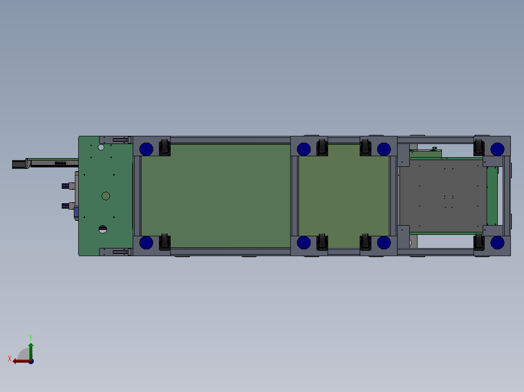 电芯铝塑膜冲坑机sw14后视图
