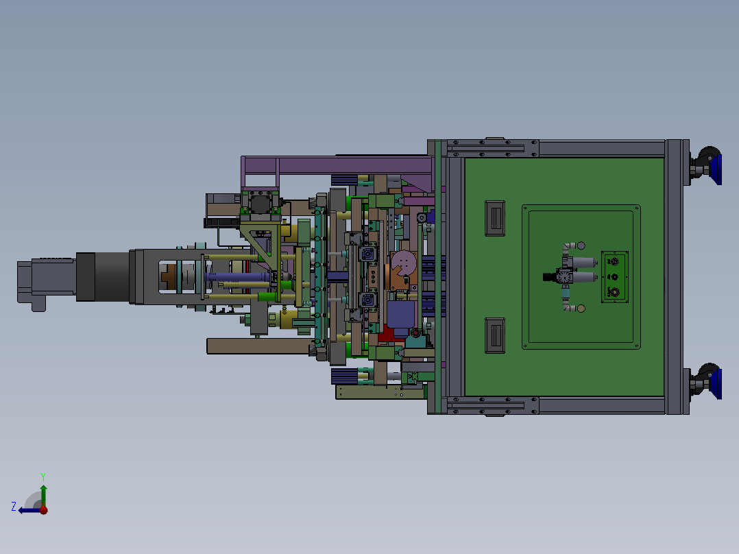 电芯铝塑膜冲坑机sw14右视图