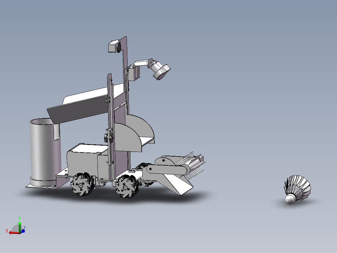 羽毛球捡拾车sw19可编辑