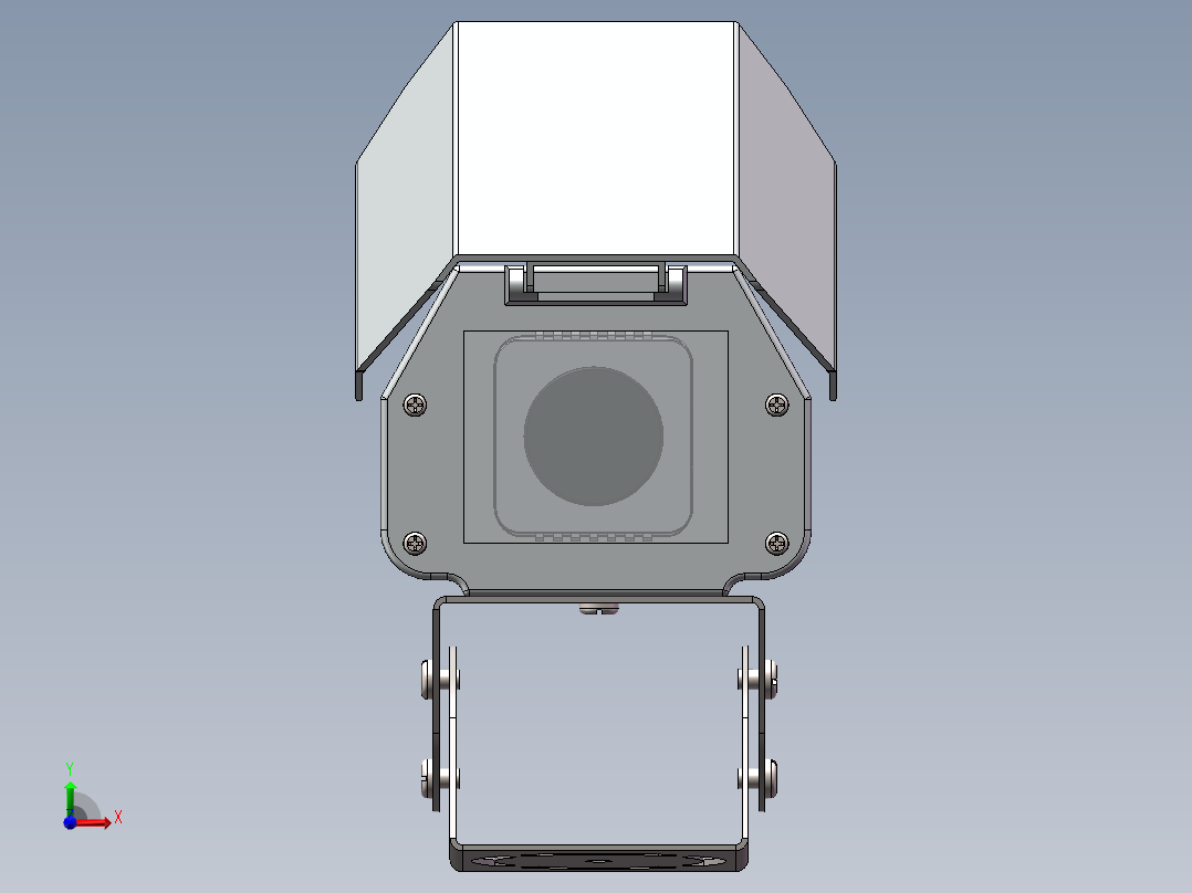 户外摄像头防水罩模型836166前视图
