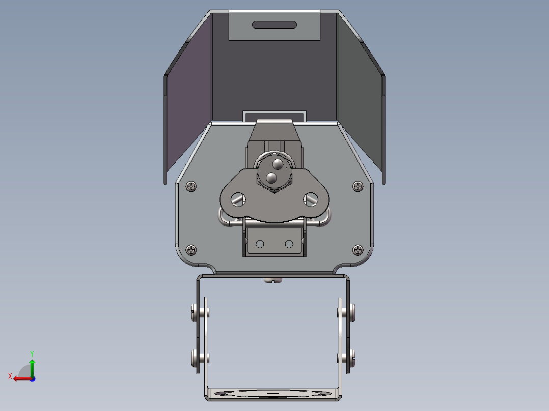 户外摄像头防水罩模型836166后视图