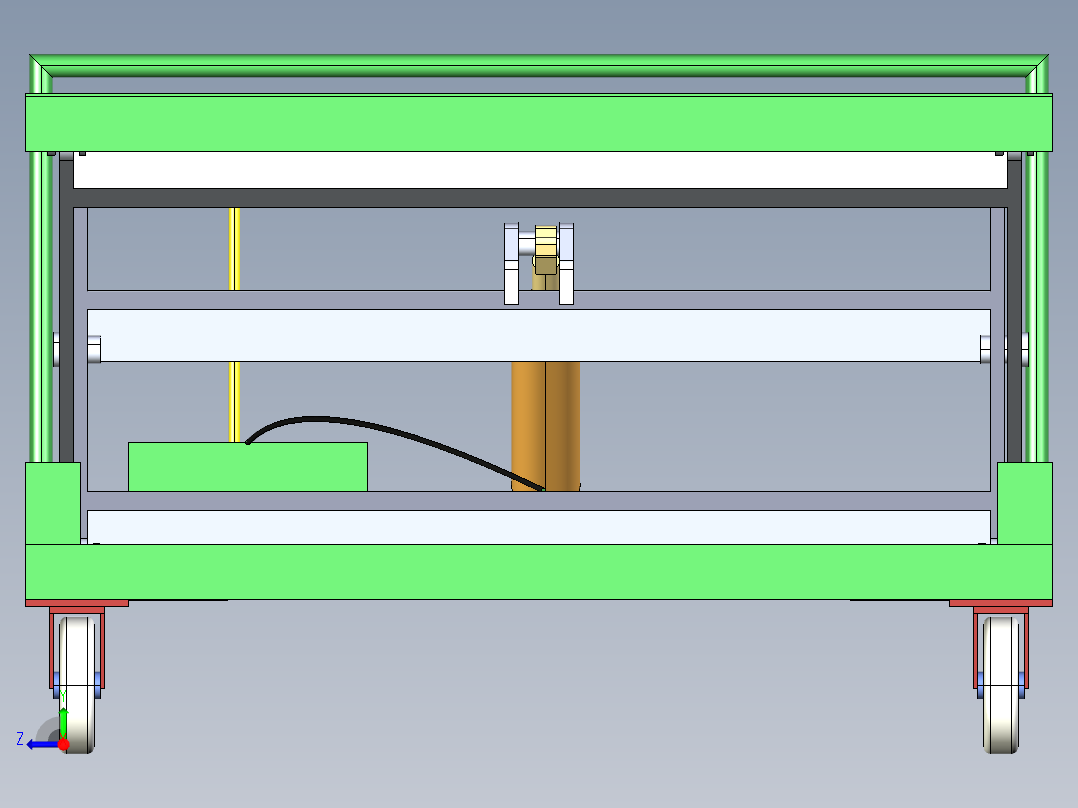 WQ03剪式升降台  IGES右视图