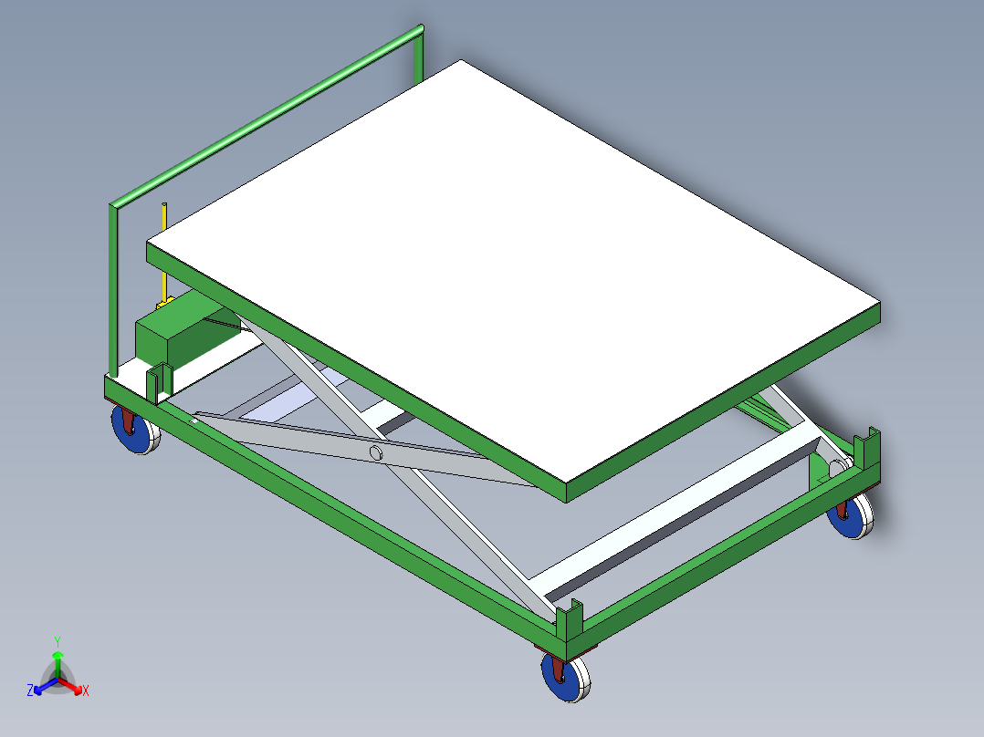 WQ03剪式升降台  IGES正等轴测图
