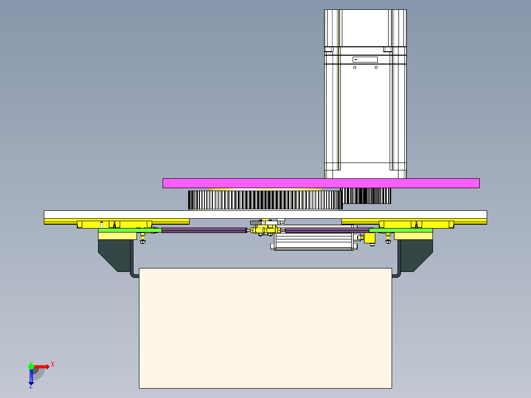 旋转夹爪俯视图