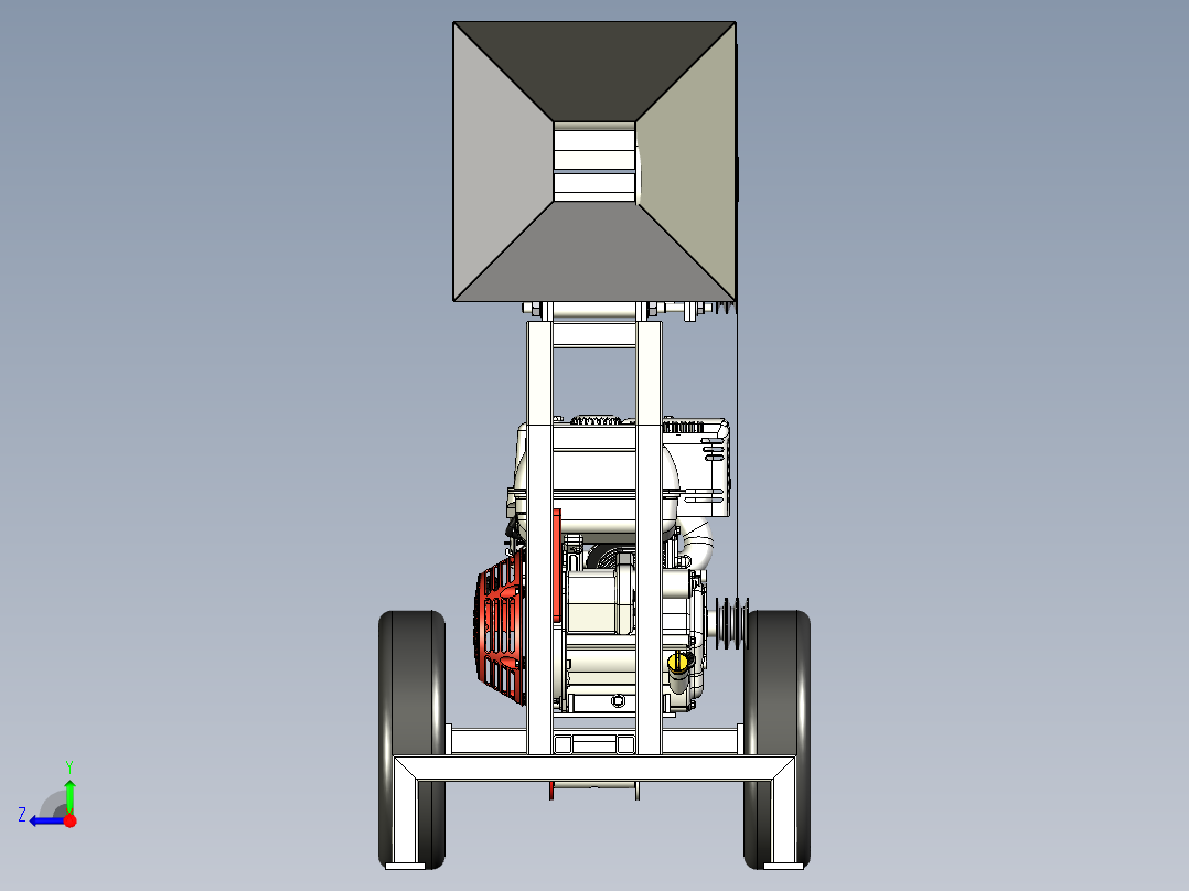 A2004593-砍伐木材机右视图
