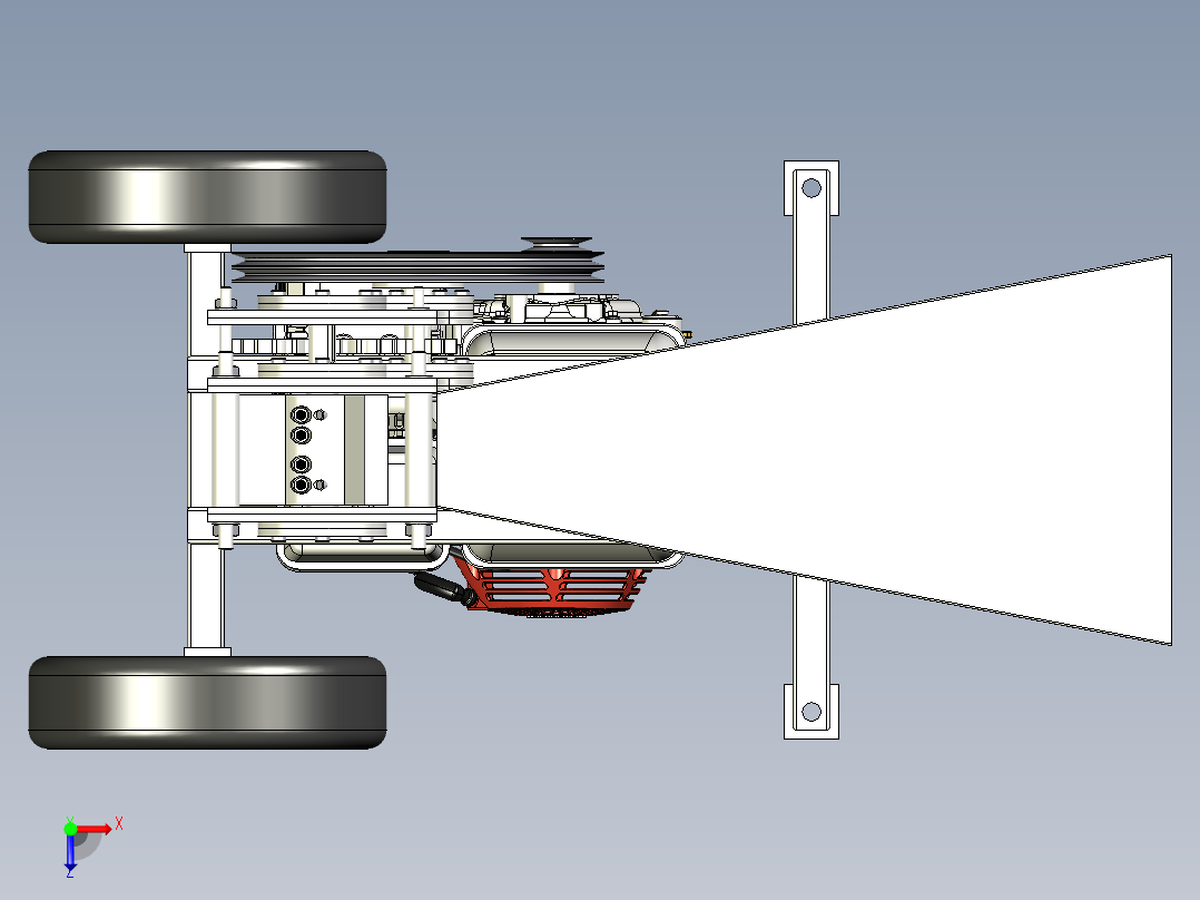 A2004593-砍伐木材机俯视图