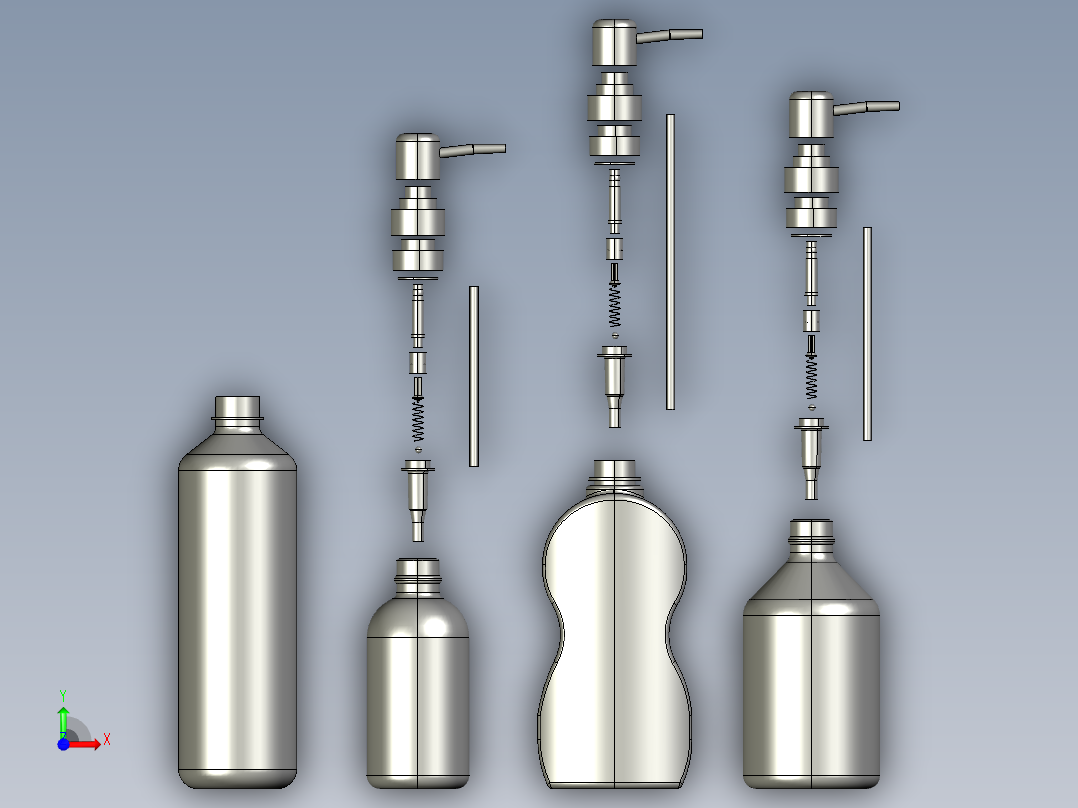 B2005210-洗手液分配器前视图