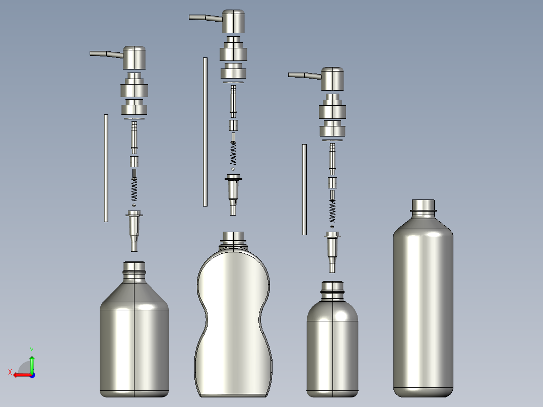 B2005210-洗手液分配器后视图