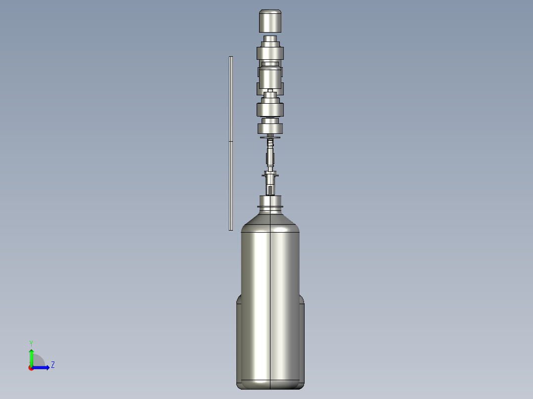 B2005210-洗手液分配器左视图