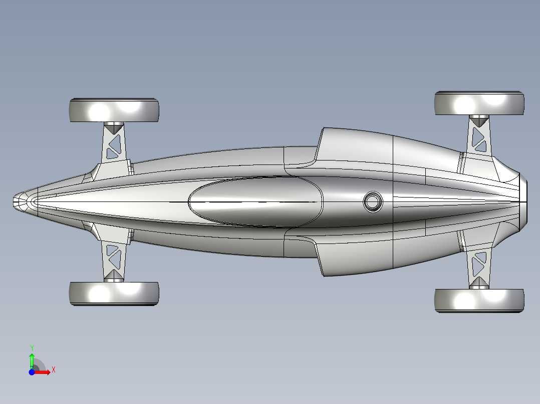 A0003223-F1 概念赛车前视图