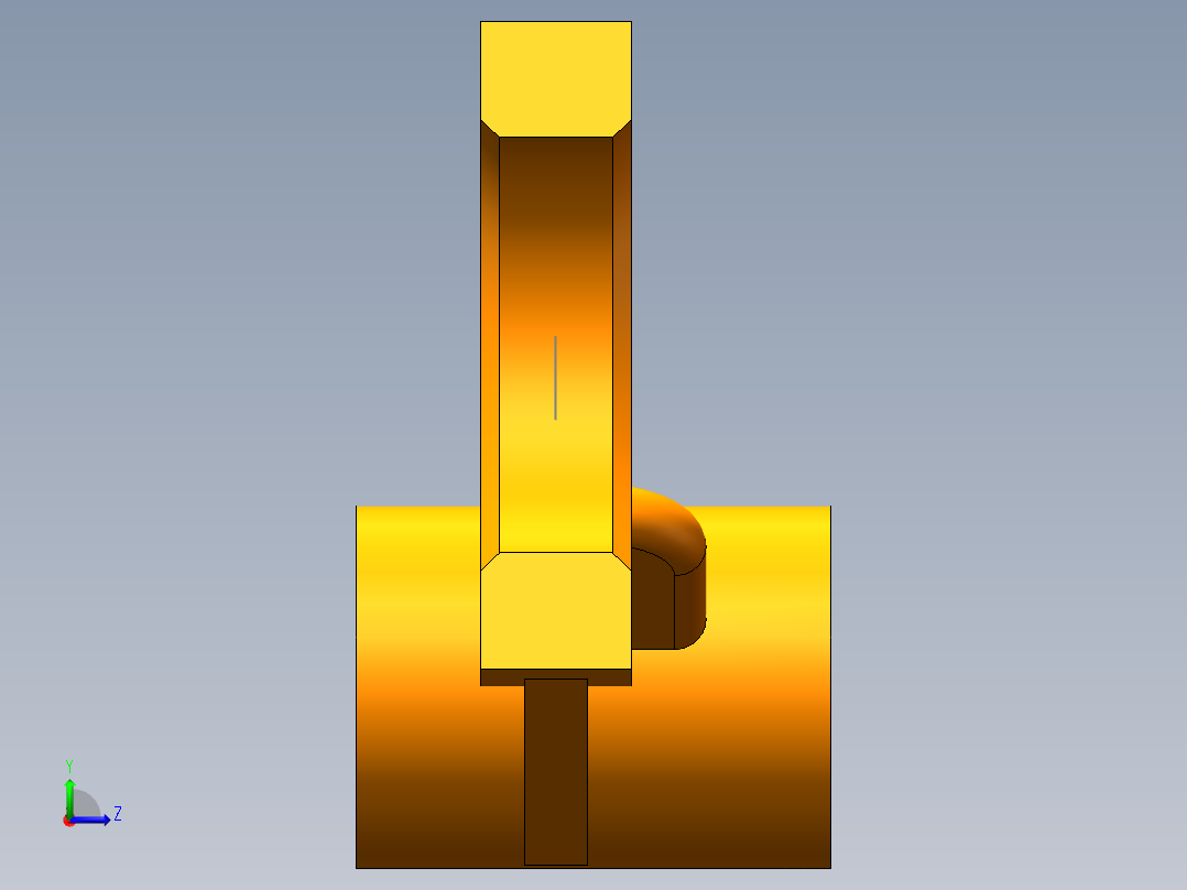 第八届练习题3D08-L04  SW16左视图