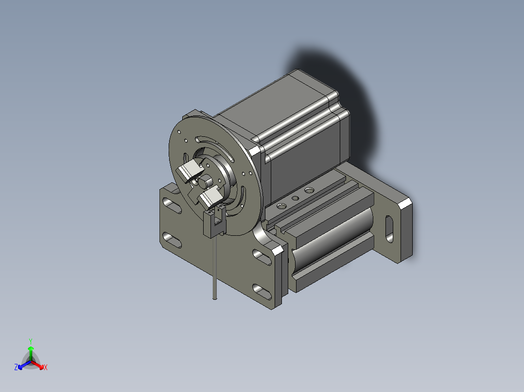XMGJZDZP-F1-000顶升旋转机构正等轴测图