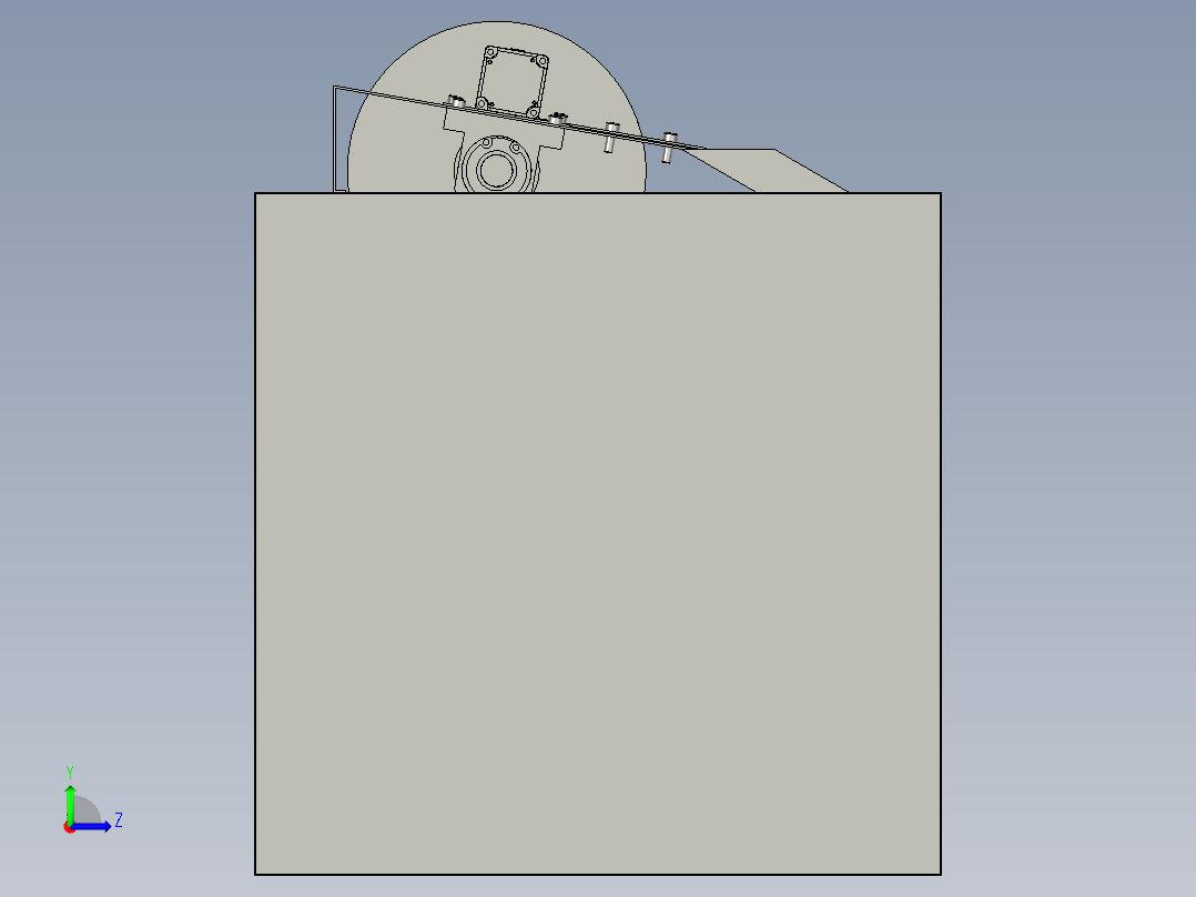 刮板装配左视图