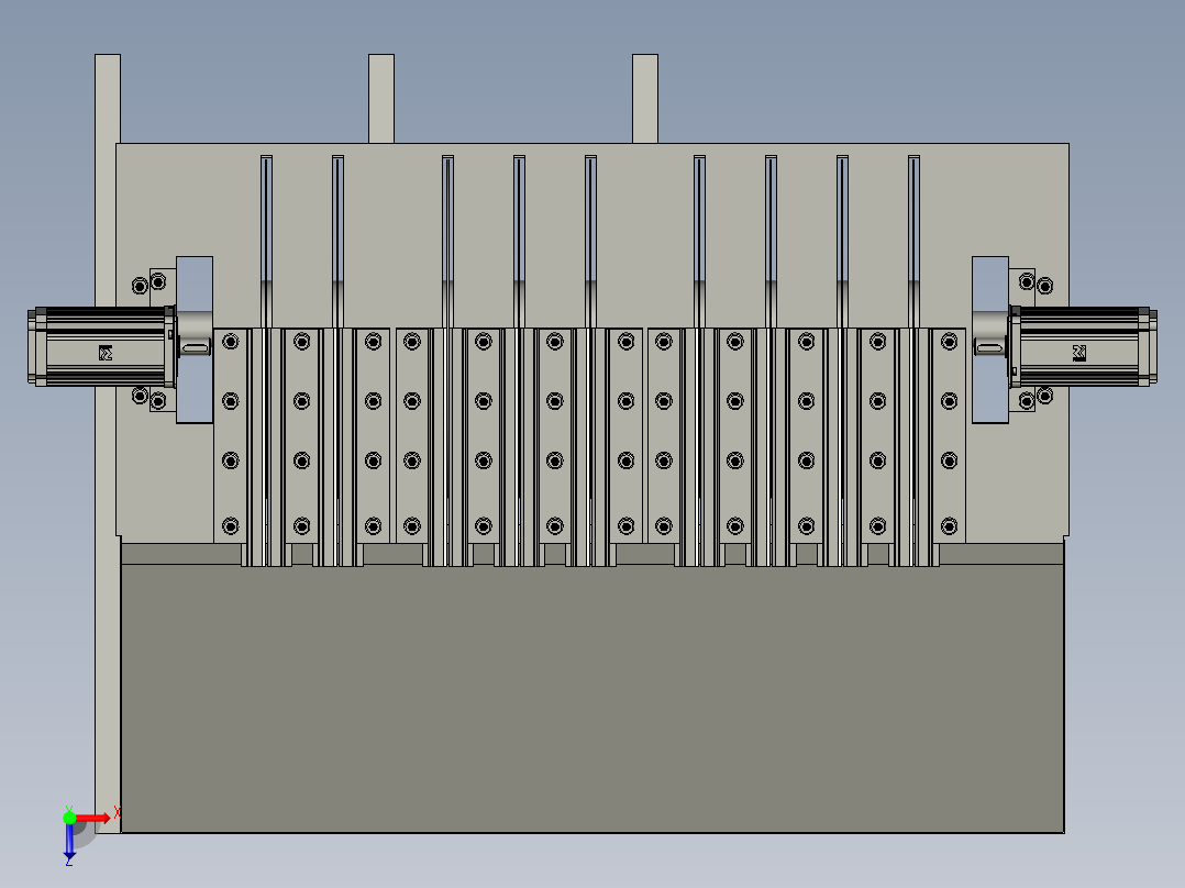 刮板装配俯视图