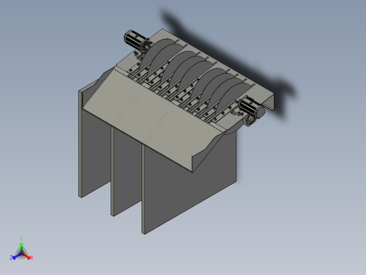 刮板装配正等轴测缩略图