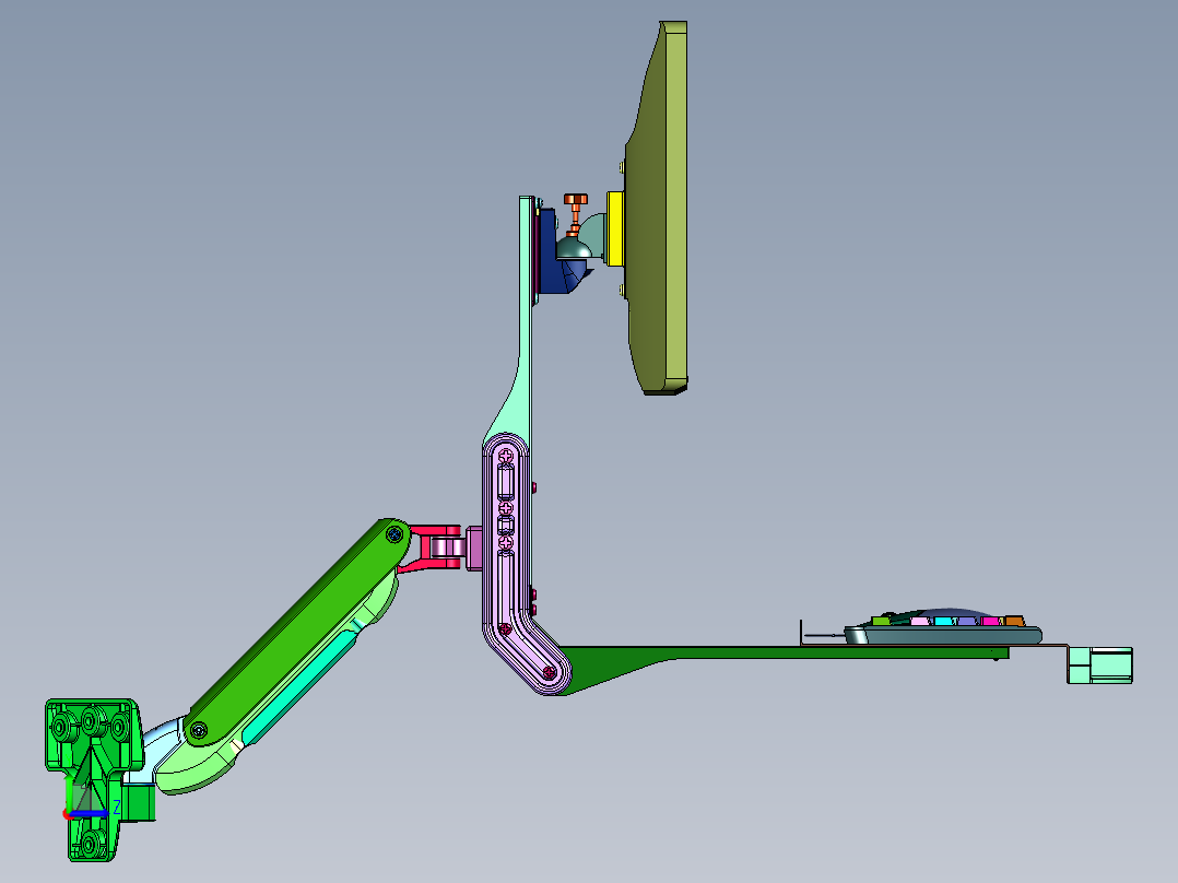 SY21-显示器套装F左视图