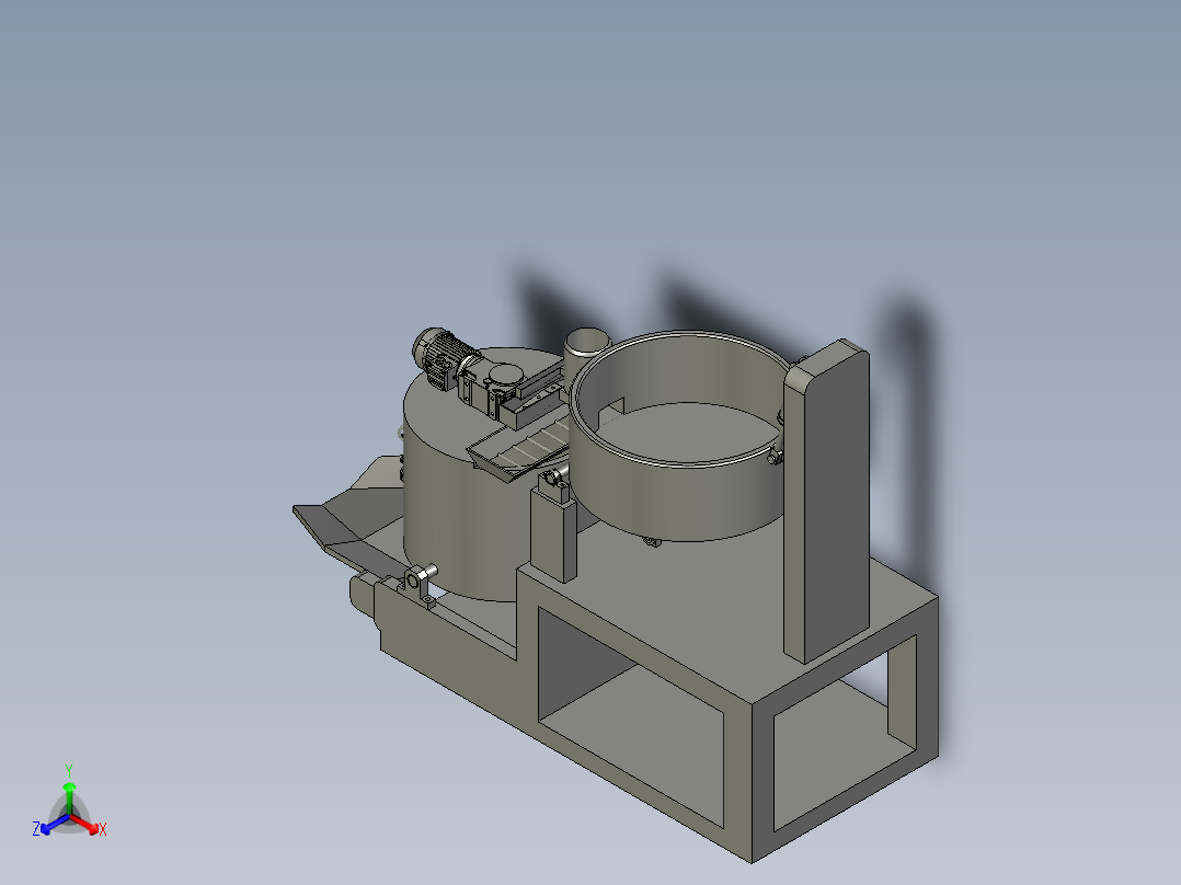搅拌设备与加料设备主视图