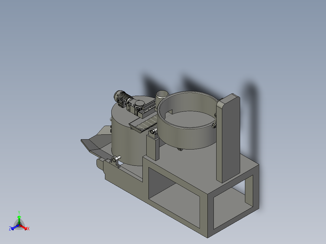 搅拌设备与加料设备正等轴测图