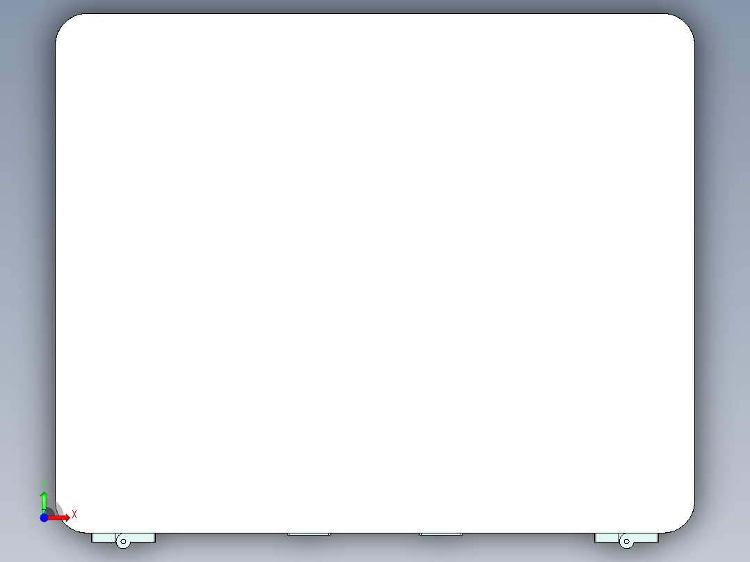 参数化欧标下框架前视图