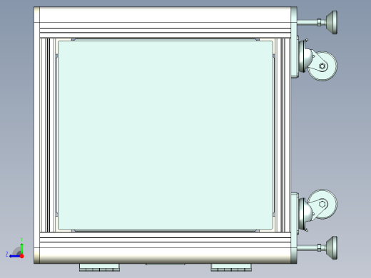 参数化欧标下框架右视缩略图