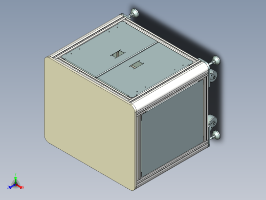 参数化欧标下框架正等轴测缩略图