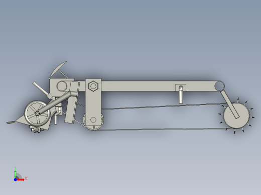 红薯土豆旋耕施肥覆膜机前视缩略图