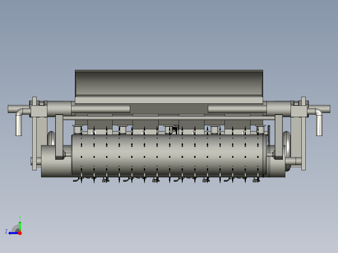 红薯土豆旋耕施肥覆膜机右视图