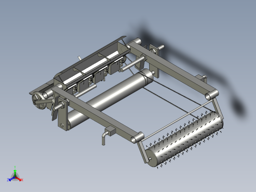 红薯土豆旋耕施肥覆膜机正等轴测缩略图