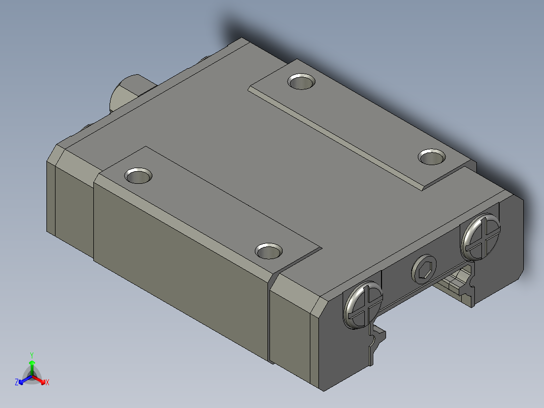 滑块-MGN15C1R0070Z0HM-No-Set-E1_150正等轴测图