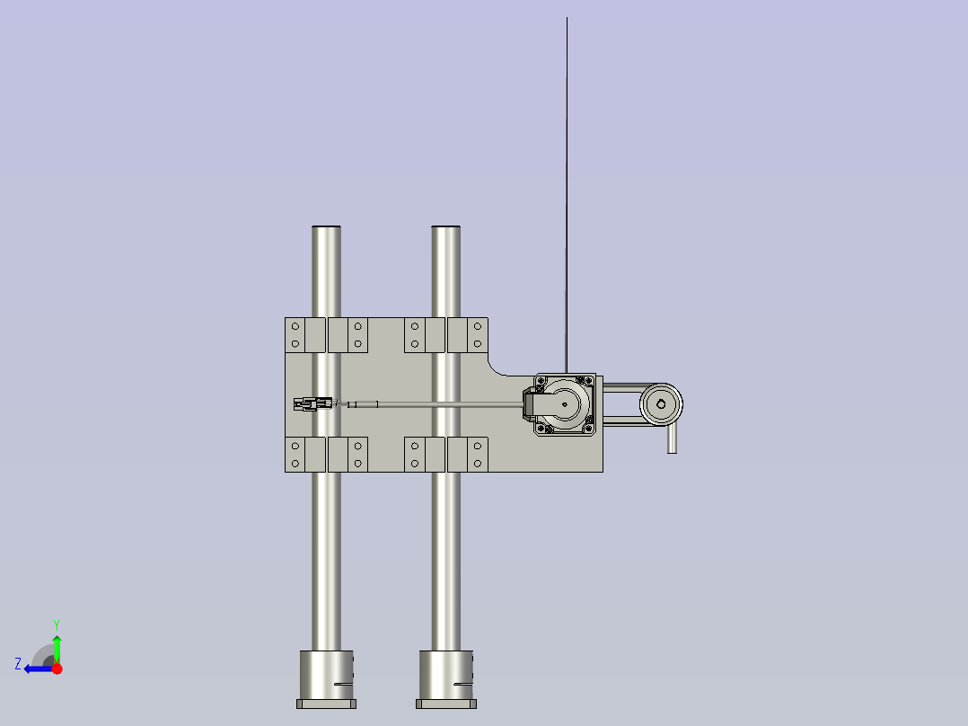快速机构右视图