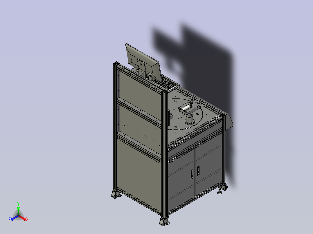 螺母高精度拧紧检测装置主视图