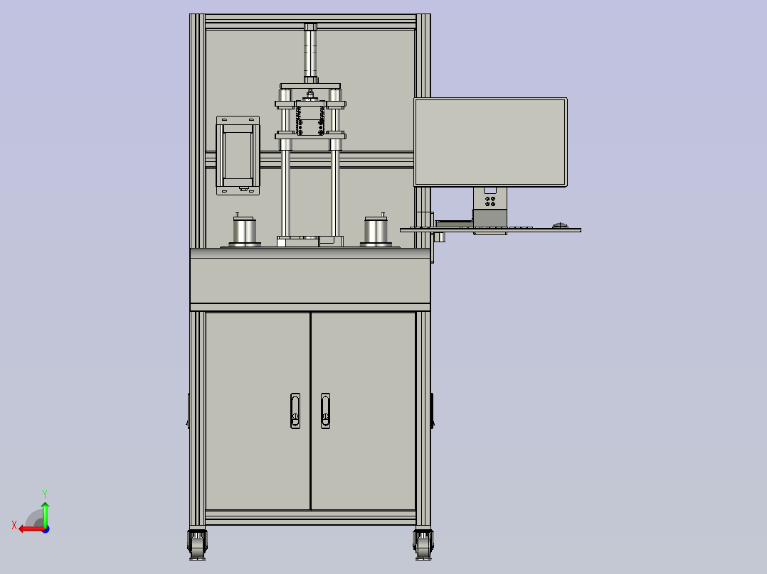 螺母高精度拧紧检测装置后视图