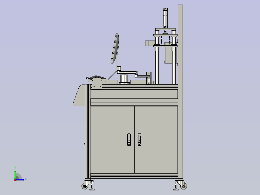 螺母高精度拧紧检测装置左视图