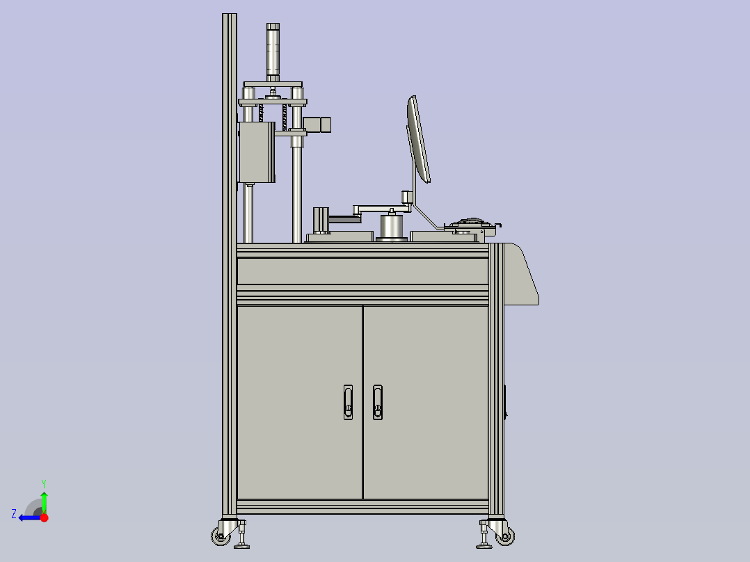螺母高精度拧紧检测装置右视图