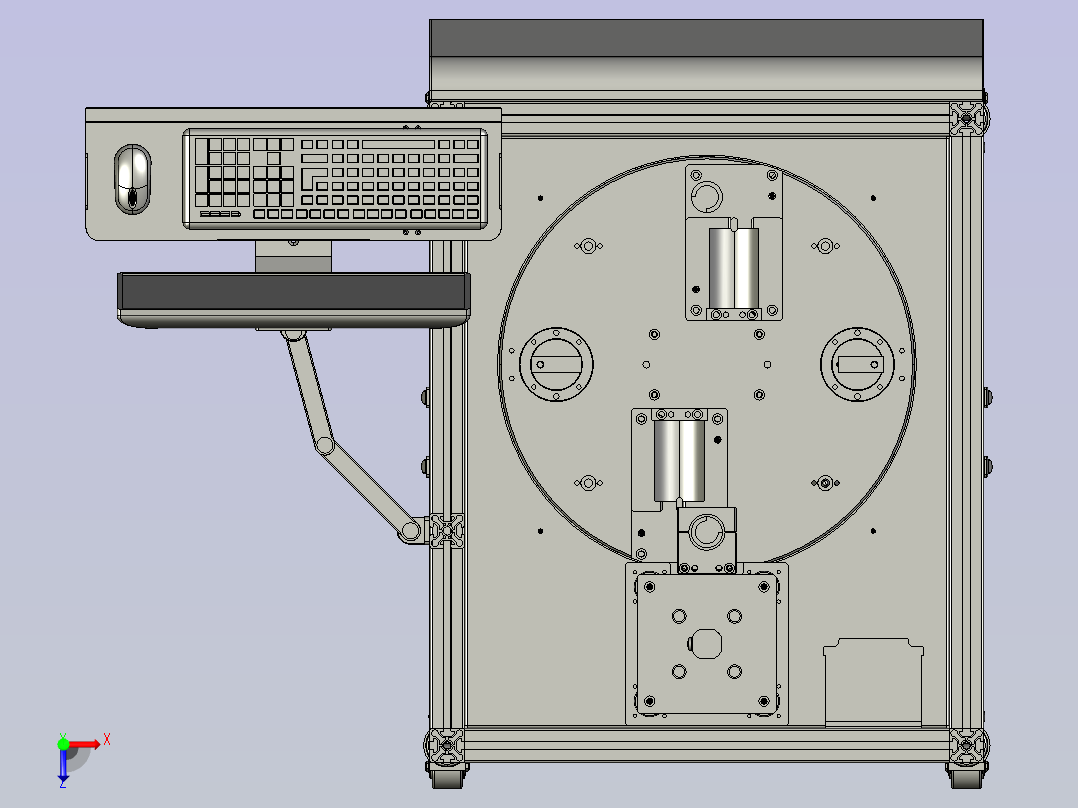 螺母高精度拧紧检测装置俯视图