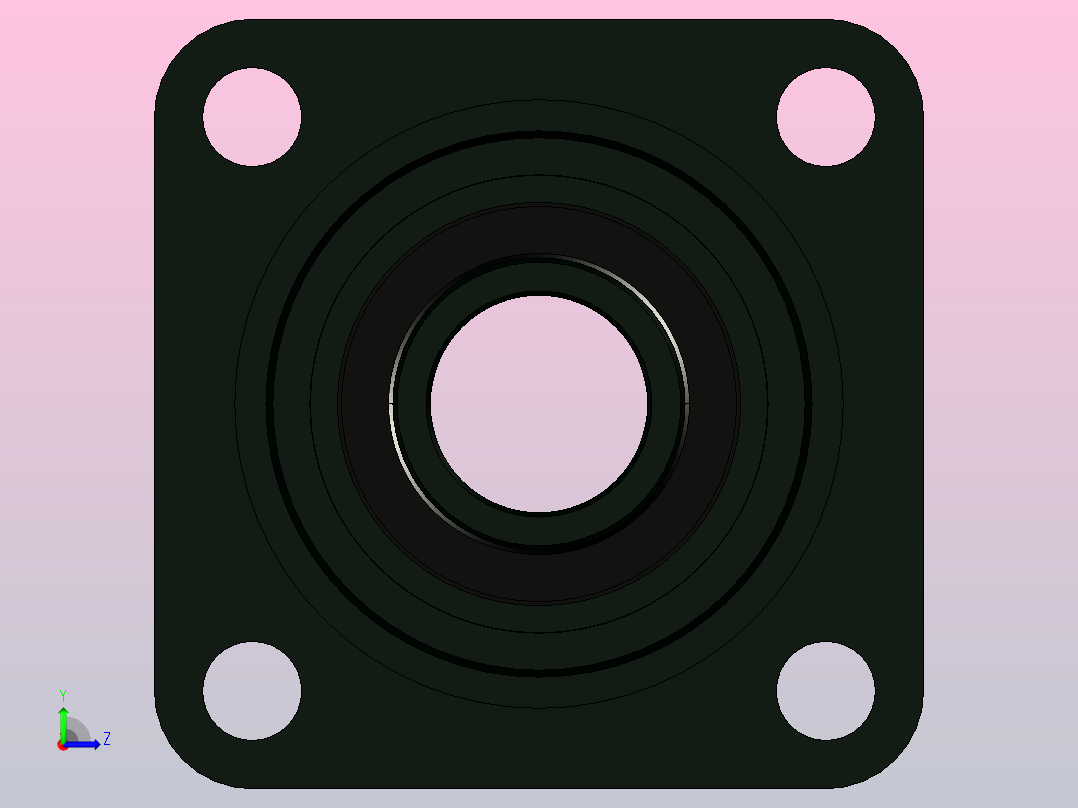 JB╱T 5303-2002[带凸台方形座顶丝外球面球轴承[UCFS型]UCFS310]左视图