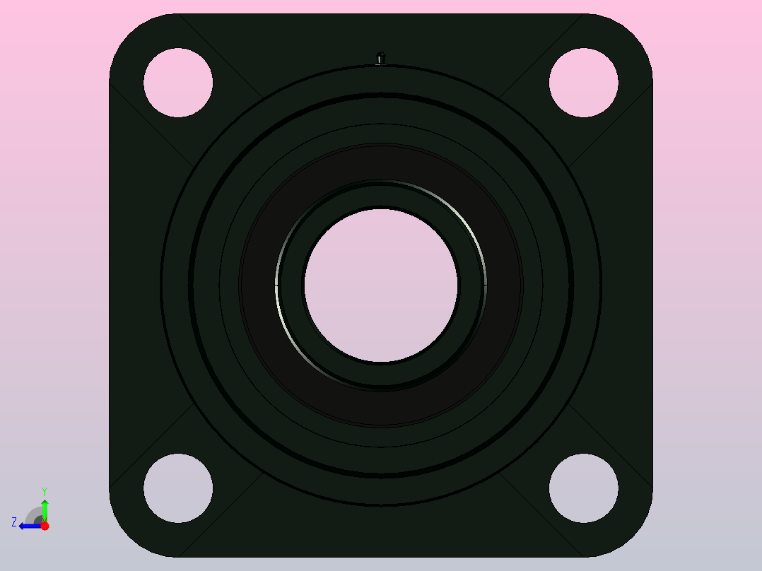 JB╱T 5303-2002[带凸台方形座顶丝外球面球轴承[UCFS型]UCFS310]右视图