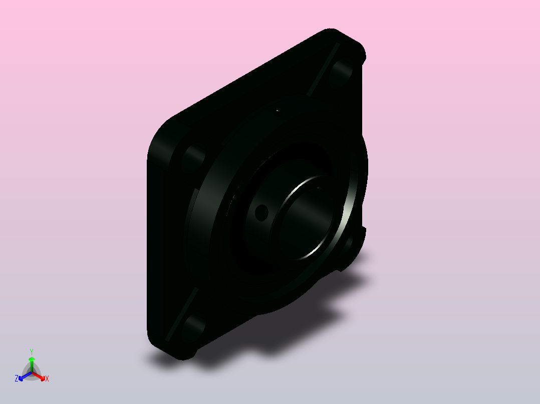 JB╱T 5303-2002[带凸台方形座顶丝外球面球轴承[UCFS型]UCFS310]正等轴测图