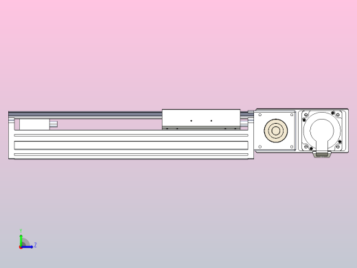 皮带直线轴半封闭可选导轨TPA-HNB-175D-140-L200-MR-Y-P75-N3左视缩略图